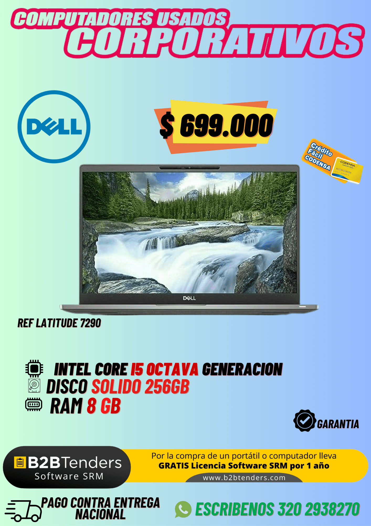 Dell Latitude 7290 | Core i5 8va Gen